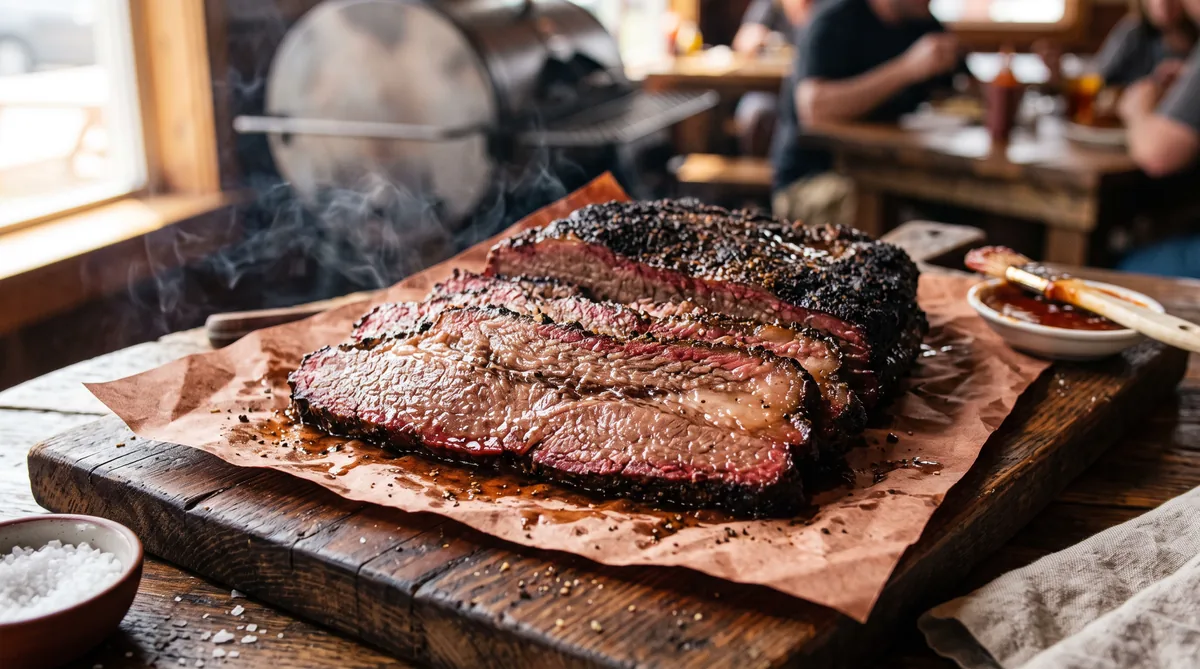 Beef Brisket — smoked and sliced